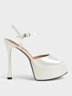 Francesca Peep-Toe Platform Heels