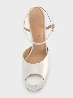 Francesca Peep-Toe Platform Heels
