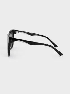 Freya Square Thick-Frame Sunglasses