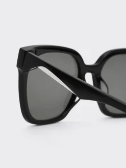 Freya Square Thick-Frame Sunglasses