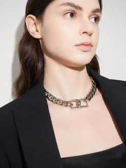 Gabine Chain-Link Choker Necklace