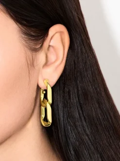Gabine Chain-Link Drop Earrings