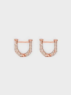Gabine Crystal Huggie Earrings