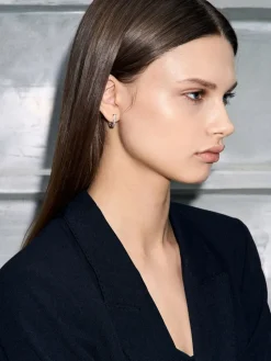 Gabine Crystal Huggie Earrings