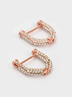 Gabine Crystal Huggie Earrings