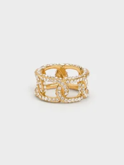 Gabine Crystal Interlinked Ring