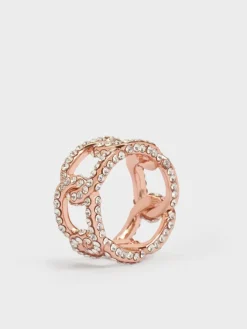 Gabine Crystal Interlinked Ring