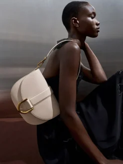 Gabine Leather Saddle Bag