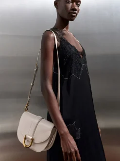 Gabine Leather Saddle Bag