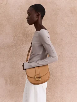 Gabine Leather Saddle Bag