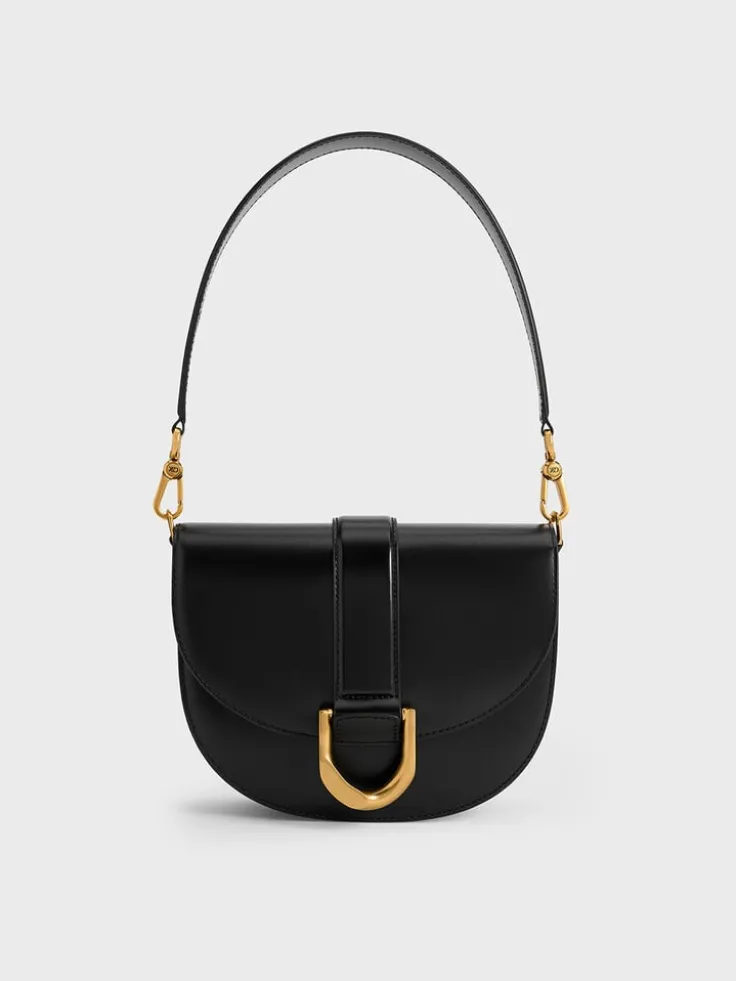 Gabine Leather Saddle Bag