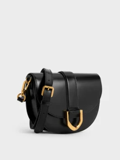 Gabine Leather Saddle Bag