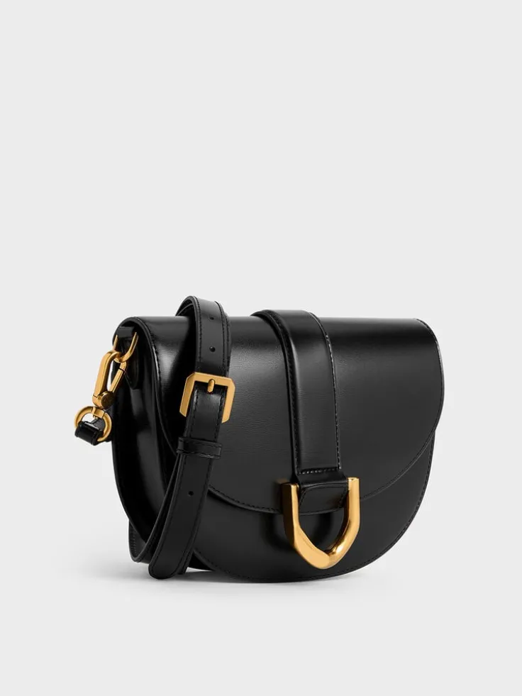 Gabine Leather Saddle Bag