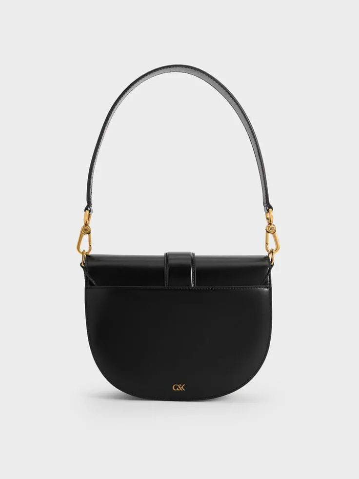 Gabine Leather Saddle Bag