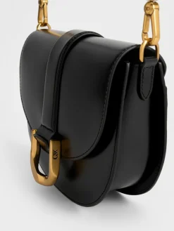Gabine Leather Saddle Bag