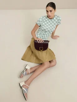 Gabine Leather Saddle Bag