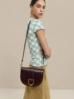 Gabine Leather Saddle Bag