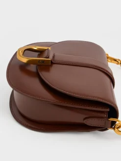 Gabine Leather Saddle Bag
