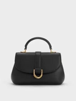 Gabine Leather Top Handle Bag