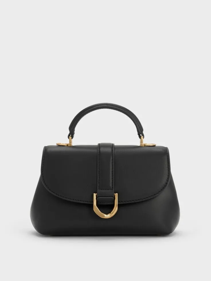Gabine Leather Top Handle Bag