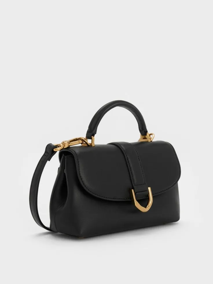 Gabine Leather Top Handle Bag