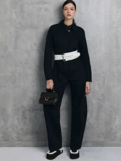 Gabine Leather Top Handle Bag