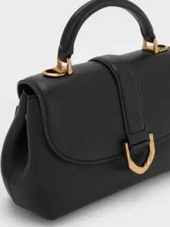 Gabine Leather Top Handle Bag