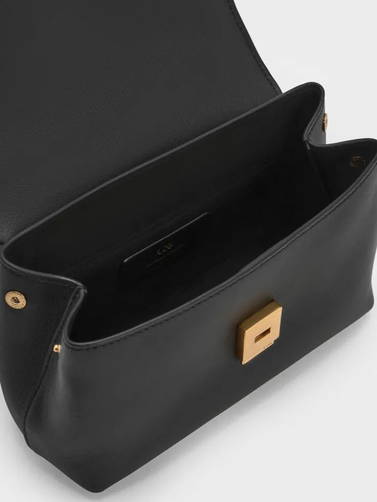 Gabine Leather Top Handle Bag