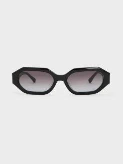 Gabine Swarovski Crystal Oval Sunglasses