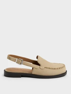 Gale Faux Suede Slingback Loafers