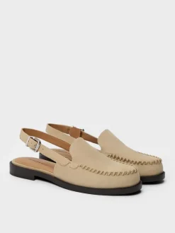 Gale Faux Suede Slingback Loafers