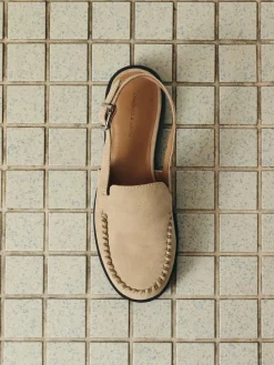 Gale Faux Suede Slingback Loafers