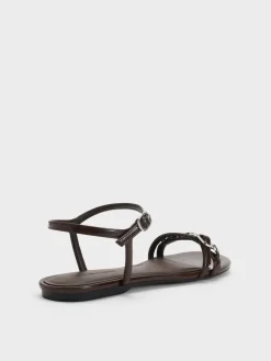 Georgie Chain Ankle-Strap Flats