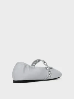 Georgie Chain Mary Jane Flats