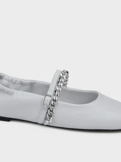 Georgie Chain Mary Jane Flats