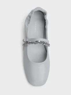 Georgie Chain Mary Jane Flats