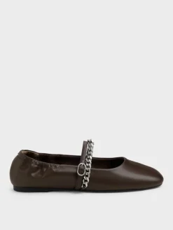 Georgie Chain Mary Jane Flats