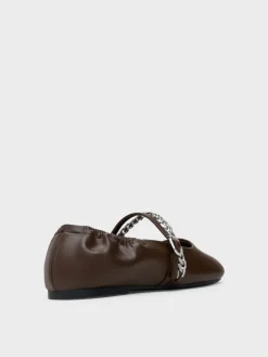 Georgie Chain Mary Jane Flats