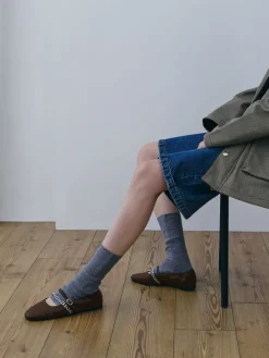 Georgie Chain Mary Jane Flats