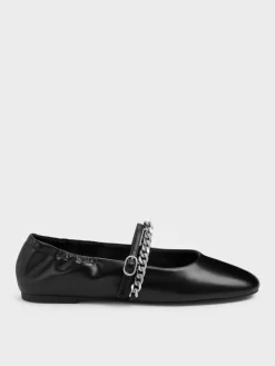 Georgie Chain Mary Jane Flats