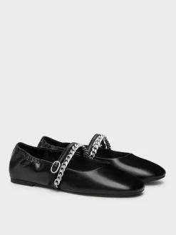 Georgie Chain Mary Jane Flats
