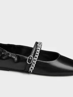 Georgie Chain Mary Jane Flats