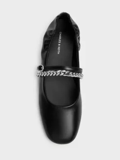 Georgie Chain Mary Jane Flats