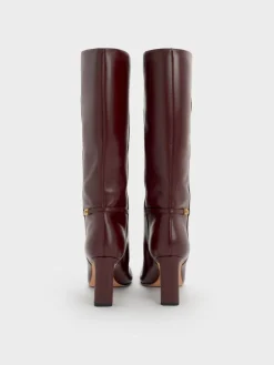 Georgina Leather Knee-High Boots