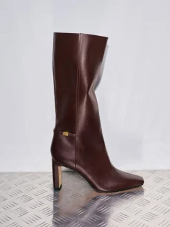 Georgina Leather Knee-High Boots
