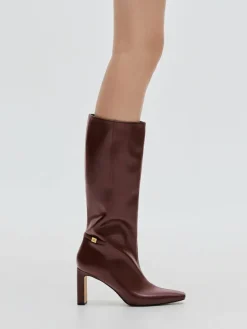 Georgina Leather Knee-High Boots
