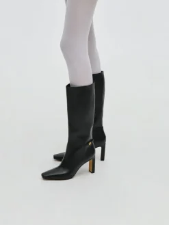 Georgina Leather Knee-High Boots