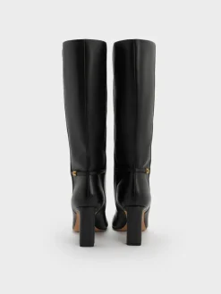 Georgina Leather Knee-High Boots
