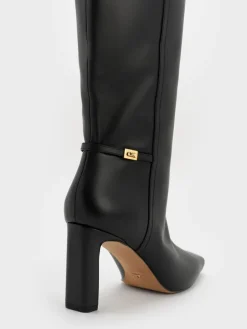 Georgina Leather Knee-High Boots
