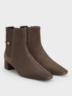 Georgina Suede Tapered Ankle Boots